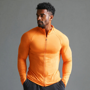 Sports Jogging Wear <b>Jacket</b> Tops Stand Collar 100% Polyester <b>Yoga</b> Wear <b>Jackets</b> Men Compression Wear <b>Jacket</b> Men's - Product Image 3
