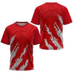 Camiseta Deportiva Personalizada de Secado Rápido Unisex de Poliéster de Manga Corta con Estampado por Sublimación para Maratón para Hombre - Product Image 1