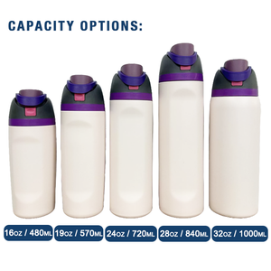 Modern 16oz 24oz 32oz Stainless Steel Vacuum Flask Insulated Water Bottle Outdoor with Flip Lid and Handle - Product Image 6