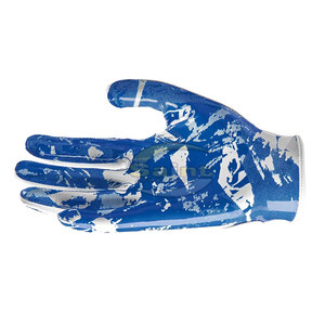 Low MOQ American Football <b>Gloves</b> Sports Wear New Design Professional Sports Blue and White Training Football <b>Gloves</b> - Product Image 6