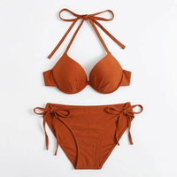 Micro Bikini Transparente para Mujer, Estilo Moderno, Alta Calidad, Superventas, con Logotipo Frontal, Ligero, de Spandex/Nylon Transpirable