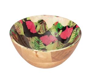 ชามสลัดไม้ Acaca ใหม่ พร้อมลายเคลือบ  ผู้ส่งออกขายส่ง  รับทำโลโก้  ขนาด  ทรงกลม  แข็งแรง - Product Image 1