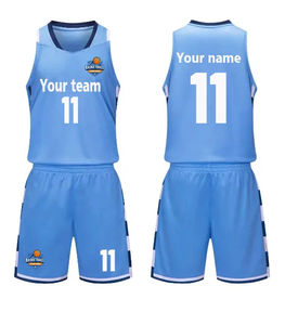Ensemble d'uniformes de basketball imprimés respirants de haute qualité pour hommes, tailles plus grandes, maillot et short réversibles, tenue d'entraînement - Product Image 5