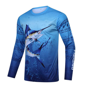 Camisas de Pesca de Manga Larga con Protección Solar UPF 50, Transpirables y de Secado Rápido, Diseño Personalizado, Servicio OEM, Venta de Fábrica - Product Image 3