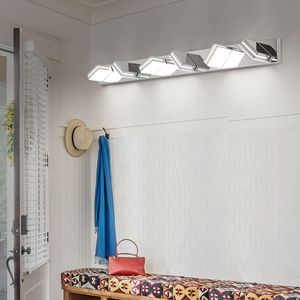 Applique murale moderne en chrome à LED pour salle de bain, design élégant et minimaliste, 6 lumières, économe en énergie et facile à installer - Product Image 5