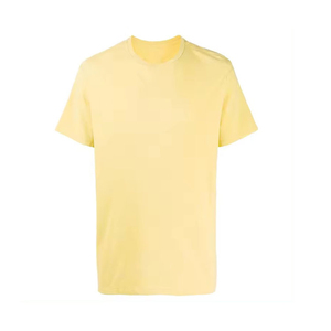 T-shirt à manches courtes pour homme, orange, avec logo blanc imprimé, coupe classique, col rond, style décontracté, tissu jersey 100% coton, neuf - Product Image 4