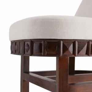 Silla de Comedor Contemporánea sin Brazos, Estructura de Aluminio, Cojín Impermeable de Secado Rápido para Villas, Terrazas de Hoteles, Salas de Descanso en Azoteas - Product Image 4