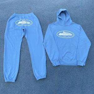 Chándal para Hombre de Alta Calidad, Diseño Vintage y Logotipo Personalizado, Cierre Completo, Dos Piezas, 100% Algodón, Sin Reseñas - Product Image 4
