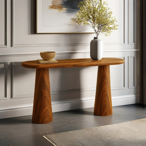 Tables consoles en bois massif de style classique, fournies directement par l'usine, produit au design classique, meubles en bois - Product Image 4