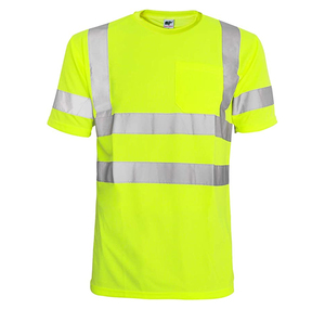 Premium Quality Work Wear Reflective Vest T <b>Shirt</b> Men's Safety Work Wear <b>Shirts</b> Wholesale Work Wear T <b>Shirt</b> - Product Image 4