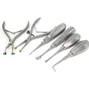 Kit Premium de 6 Pièces pour l'Extraction de Couronnes Dentaires : Pinces, Écarteurs, Diviseurs, Élévateurs en Acier Inoxydable DC-DCK-6088 Classe I Dentavex CE - Product Image 2