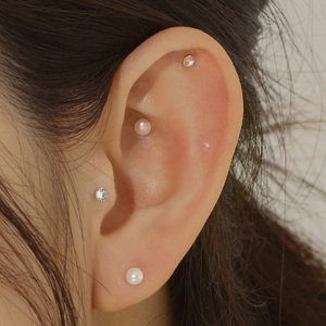 [W Island] WBL Parches de Acupresión para Orejas con Cristales Swarovski Genuinos, Blancos Puros, para Alivio del Estrés y Cuidado de la Hinchazón Facial, Máxima Eficacia - Product Image 6