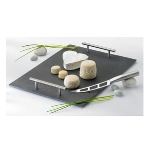 Bandeja de Servir Decorativa de Metal con Acabado Negro Mármol, Plato Rectangular Brillante con Asas Texturizadas de Ramas Doradas, Lujo para Cumpleaños y Hogar - Product Image 1