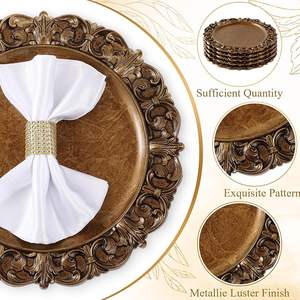 Assiette de Présentation Décorative Haut de Gamme – Base Élégante pour Assiettes de Dîner, Idéale pour Mariages, Fêtes et Décoration de Table d'Événements - Product Image 3