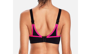 ชุดโยคะฟิตเนส ระบายอากาศได้ดี น้ำหนักเบา ไซส์ใหญ่ เสื้อชั้นในกีฬาโยคะสำหรับผู้หญิง แบบมีฟองน้ำเสริม สายปรับได้ โลโก้ด้านหน้า ระบุขนาด - Product Image 3