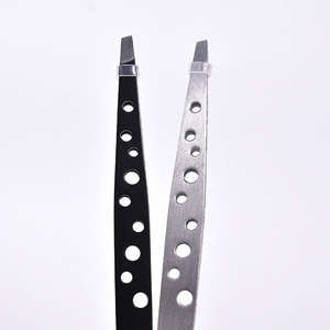 Pince à épiler professionnelle pour extensions de sourcils en acier inoxydable légère, pour l'épilation des sourcils, avec pointe droite et pointes en fibre, parfaite - Product Image 5