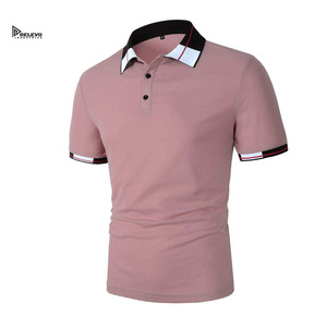 Camisa de punto de algodón de 220 GSM para hombre, de dos colores, tela suave de doble tono, cómoda para uso diario - Product Image 1
