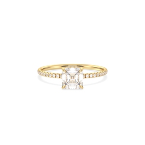Anillos de Boda de Diamantes Cultivados en Laboratorio HPHT CVD de Oro Sólido de 14K, Precio de Fábrica REYES, Joyería Fina Minimalista para Mujer - Product Image 2