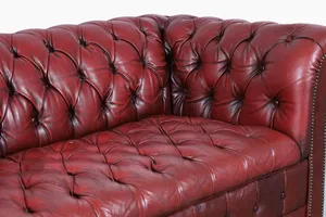 Nueva llegada de lujo moderno de tres plazas Buff de cuero genuino sofá muebles de sala de estar - Product Image 5