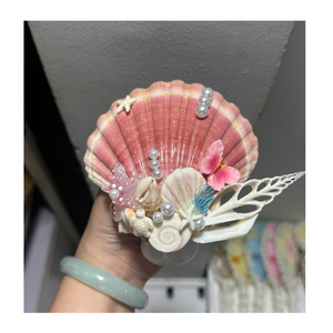 Hot Trend 2026 Handmade Seashell Night Lamp Scallop <b>Shell</b> Table <b>Light</b> Natural Coastal Decor Accent Lamp for Bedroom Living Room - Product Image 2