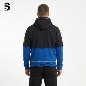 Algodón Premium de Alto Gramaje 360-450 GSM, Oversize, Estilo Urbano, Casual, Ecológico, Transpirable, Servicio OEM, Diseño Único Desgastado y Roto - Product Image 2
