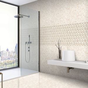 Azulejos de Pared de Cerámica Súper Blancos de Estilo Minimalista 300x600 para Diseño de Oficinas de Espacios Abiertos y Obras de Renovación Comercial de Alta Gama - Product Image 2