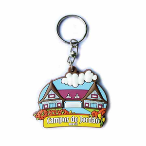 Porte-clés en caoutchouc gaufré léger personnalisé, matériau de haute qualité, impression de logo et de nom sur mesure pour les équipes d'entreprise/d'événements - Product Image 3