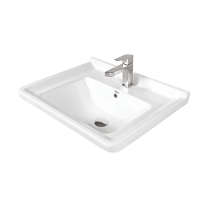 Lavabo de Cerámica Blanco de Diseño para Montar en Encimera, de Calidad Premium, Precio al por Mayor, para Compradores Serios - Product Image 1