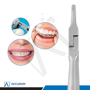 Pince de contourage de couronne Accuram de qualité professionnelle 13,5 cm, instrument dentaire orthodontique chirurgical en acier inoxydable, manuel, CE - Product Image 5