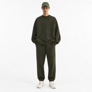 Sudadera de alta calidad premium para hombre, sudadera bordada con cuello redondo, sudadera lisa con cuello redondo, sudaderas con capucha de algodón, sudadera extragrande para hombre - Product Image 1