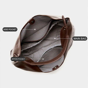 Everyday Casual Women's Stylish <b>Tote</b> Bags Durable Zipper Waterproof Large Capacity Practical Storage Fashion Carry Shoulder - Product Image 5