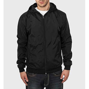 Veste coupe-vent sur mesure, veste coupe-vent de couleur unie, veste coupe-vent streetwear - Product Image 3