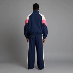 Ensemble coupe-vent pour homme en polyester et nylon, veste zippée et short, deux pièces - Product Image 4