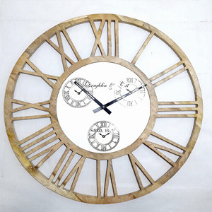Reloj de Pared con Diseño de Agujas, Material de Madera, Decorativo, de Gran Tamaño, Estilo Moderno, Nórdico, Inteligente y Sencillo - Product Image 1