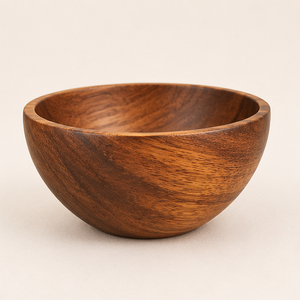 High Quality <b>Large</b> Acacia Wood Salad Serving <b>Bowl</b> Handcrafted Eco-Friendly Fruit & Soup <b>Bowl</b> for Home and Restaurant Tableware - Product Image 3
