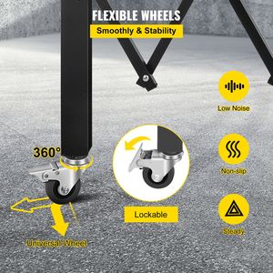 Cancello di Sicurezza Pieghevole in Acciaio a Fisarmonica 5FT x 10FT, Barriera di Sicurezza Flessibile Espandibile 10FT di Larghezza - Product Image 5