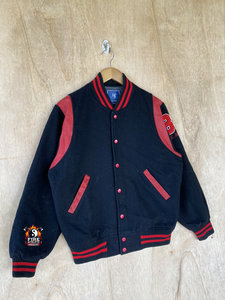 แจ็คเก็ตวาร์ซิตี้ผู้ชายคุณภาพสูงขายส่งแบบเรียบง่าย สวมใส่สบาย ระบายอากาศได้ดี ทรงปกติ - Product Image 5