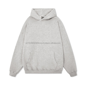 Vente en gros de pulls tricotés 350gsm pour hommes sweat à capuche oversize en coton avec broderie Technics sweats d'hiver de couleur unie - Product Image 1