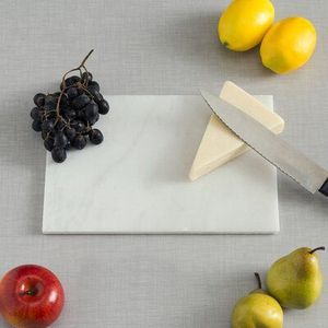 Tabla de Cortar de Mármol Natural Hecha a Mano, Superficie de Preparación de Alimentos para Cocina, Tabla para Servir Queso, Pan y Frutas - Product Image 1