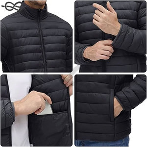 Men's <b>Lightweight</b> <b>Puffer</b> <b>Jacket</b> Warm Windproof and Water Repellent Quilted Coat for Winter Fall and Spring - Product Image 3