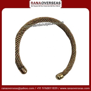 Brazalete Ajustable de Latón de Alta Calidad en Oferta, Brazalete Abierto Clásico y Moderno para Mujeres y Niñas - Product Image 4