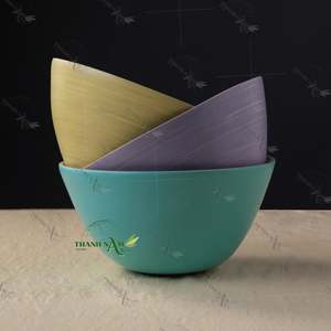 Bols en bambou vietnamiens fabriqués à la main magnifiquement durables et écologiques personnalisés - Product Image 1