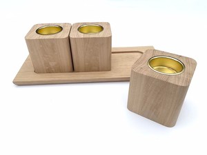 Premium Natural Wooden <b>Tea</b> Light <b>Stand</b> Natural Wood Candle Holder for Elegant Home Decoration Wholesale - Product Image 6