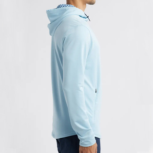 ZM-1598 <b>Men's</b> Premium Golf Hoodie 88% Polyester 12% Spandex Moisture-Wicking Classic Gym Hoodie with Adjustable Hood - Product Image 2