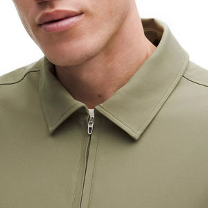 Polo de Manga Larga con Cierre de Media Cremallera Daydrift para Hombre, Transpirable, Elástico, Premium, Casual, Deportivo, con Logotipo Bordado Personalizado - Product Image 4