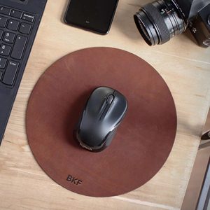 GenGenuine Leather <b>Mouse</b> Pad High Quality Stitching Desk Mat Premium Cowhide Leather Case Mousepad for Durability LMP-0142 - Product Image 1