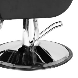 Poltrona da Barbiere Reclinabile Leggera Stile Antico per Scuola, Salone di Bellezza, Barbiere - 8702A Nera - Product Image 5