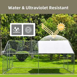 Büyük dayanıklı <span class=keywords><strong>Metal</strong></span> tavuk kümesi tavuk kafesleri açık çalışma emniyet Mesh Coop ev kullanımı - Product Image 6