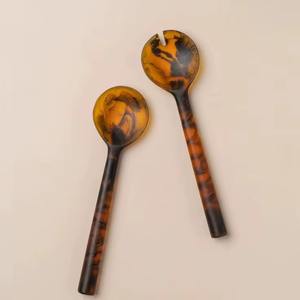 ช้อนเสิร์ฟเรซิ่นทำมือสุดหรู TCE ภาชนะตกแต่งโต๊ะอาหารระดับพรีเมียม ปรับแต่งได้ เหมาะสำหรับใช้ในบ้าน ของขวัญสำหรับโรงแรม คาเฟ่ ร้านอาหาร - Product Image 2