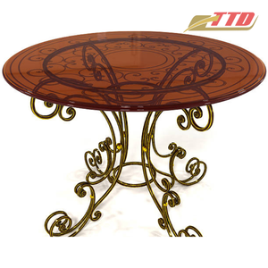 Luxury Outdoor Wrought Iron <b>Table</b> and Chairs Decorative Garden Furniture for Villas Estates and Resort Projects - Product Image 6